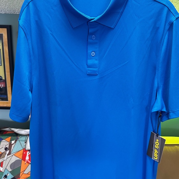 G/FORE Vibrant Blue Polo Shirt with UPF Protection - Picture 1 of 5